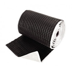 Лента примыкания к стенам и трубам LENTAKROV 25 см (алюминий) 2,5 м.п., черная